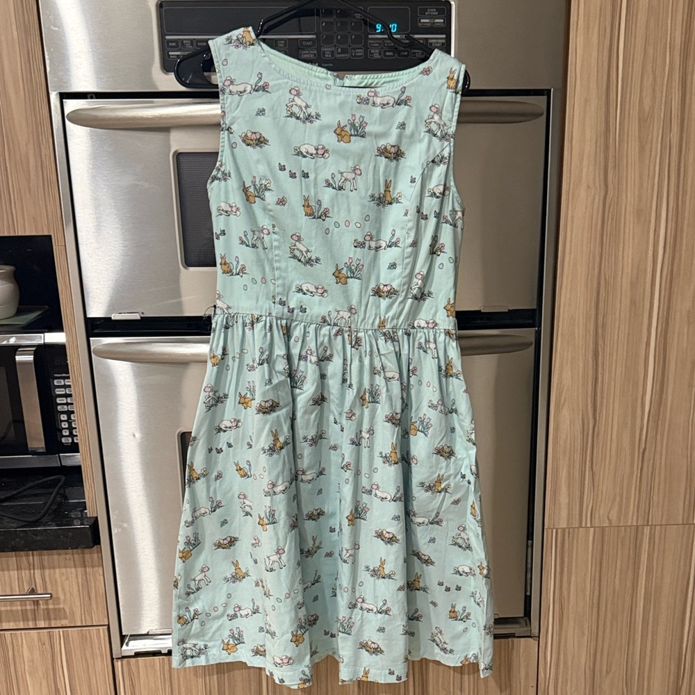 Lindy Bop Bunny & Lamb Fit n Flare Dress
